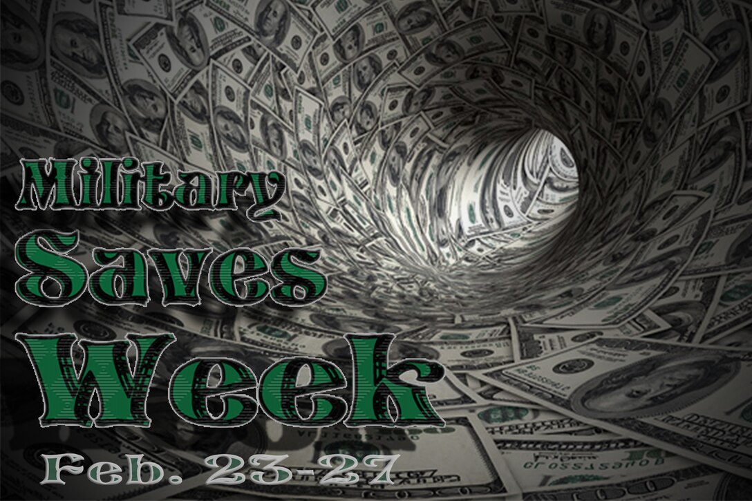 As a part of Military Saves Week, Feb. 23 to 27, Ellsworth’s Airman and Family Readiness Center provided financial classes for Airmen interested in learning more about saving, investing, budgeting and credit scores. Taking part in the DOD-wide event is just one of the ways the AFRC provides financial advice to Ellsworth’s Airmen. (U.S. Air Force graphic by Airman 1st Class Rebecca Imwalle/Released)