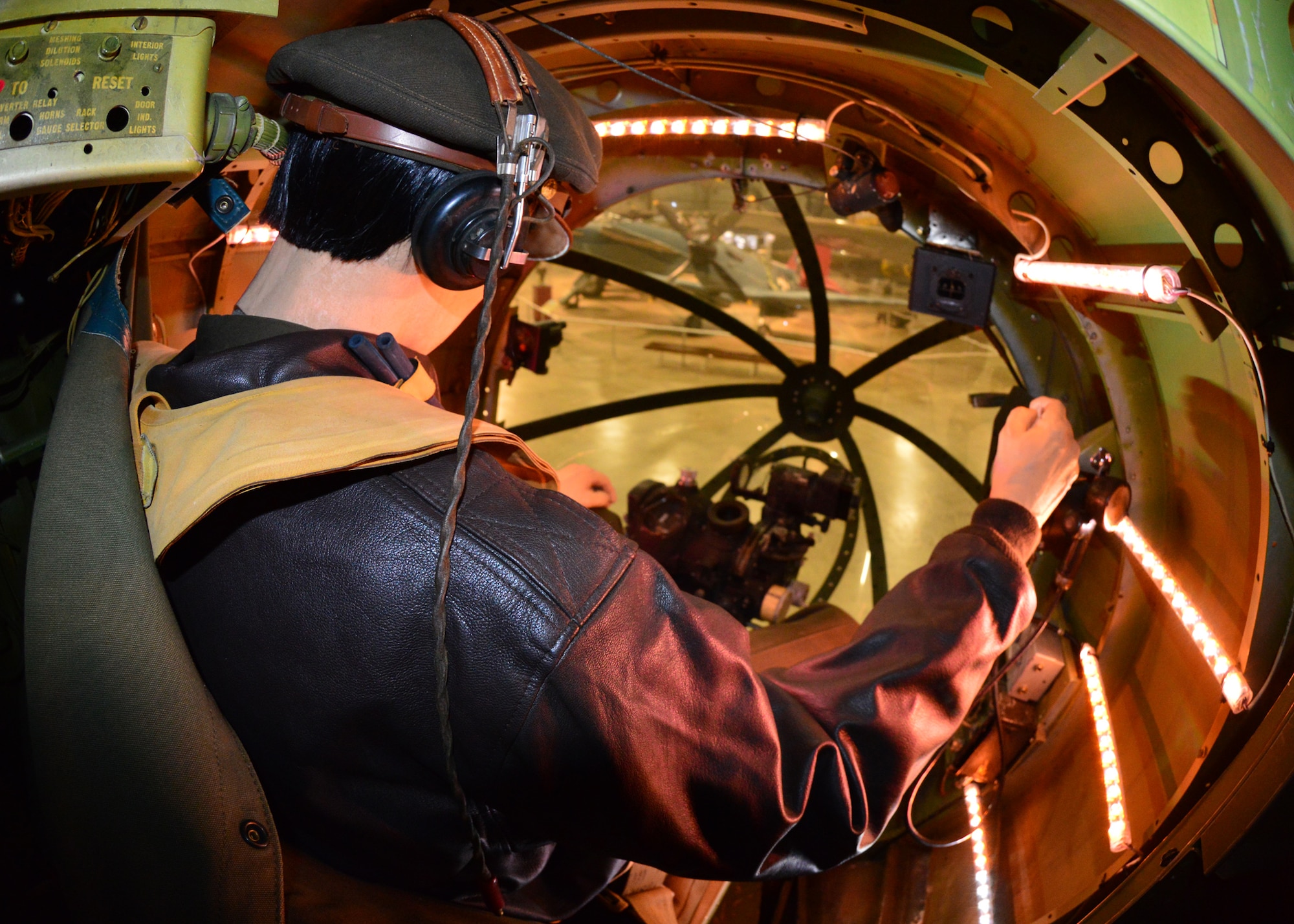 DAYTON, Ohio - Martin B-26G Marauder Bombardier position at the National Museum of the U.S. Air Force. (U.S. Air Force photo)
