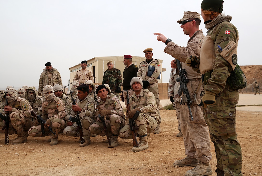 As part of Operation Inherent Resolve, more than 2,600 U.S. service members are in Iraq working with the government and training Iraqi forces, and more than 60 countries are participating in the global coalition against ISIL. (DOD photo)
