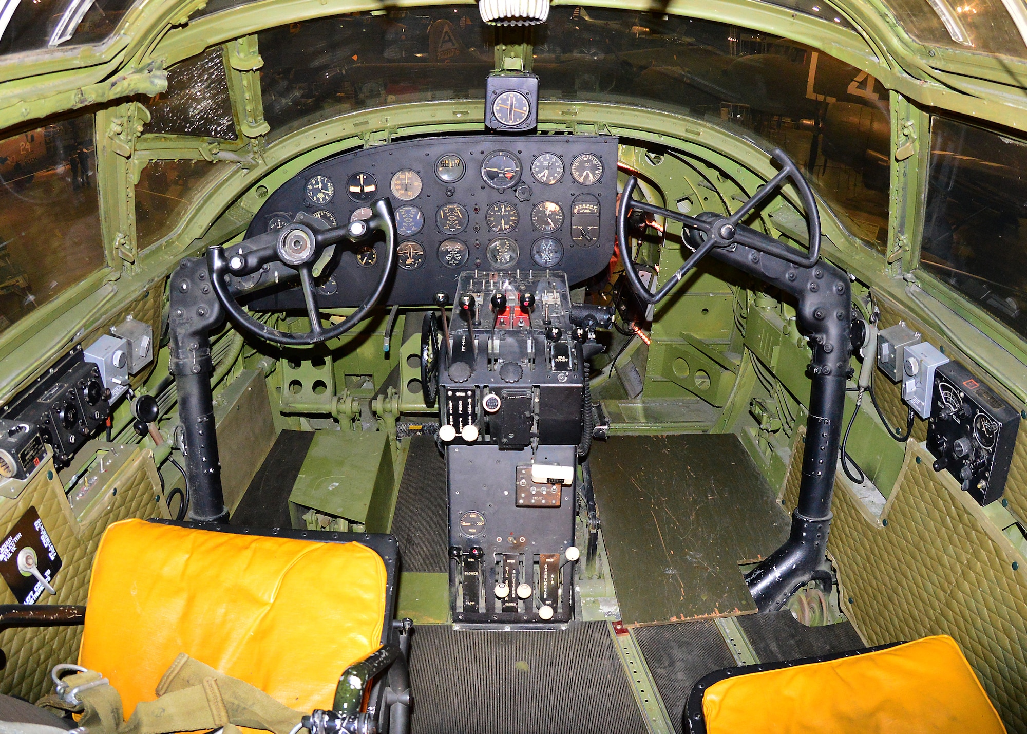 DAYTON, Ohio - Martin B-26G Marauder cockpit in the WWII Gallery at the National Museum of the U.S. Air Force. (U.S. Air Force photo by Ken LaRock)
