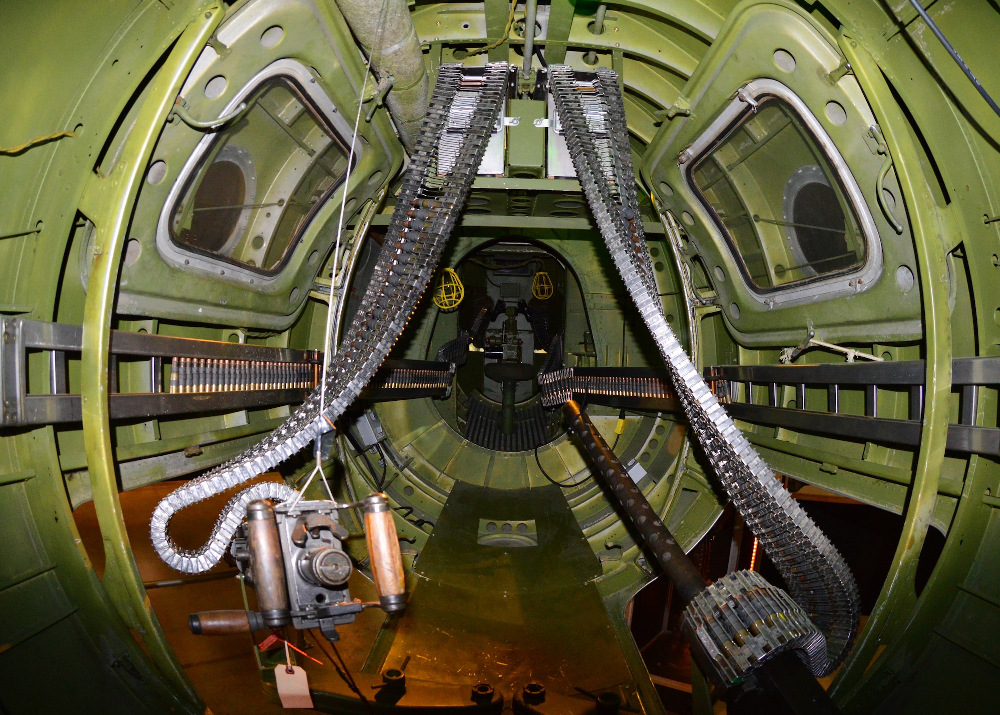 DAYTON, Ohio - Martin B-26G Marauder waist gun positions at the National Museum of the U.S. Air Force. (U.S. Air Force photo)