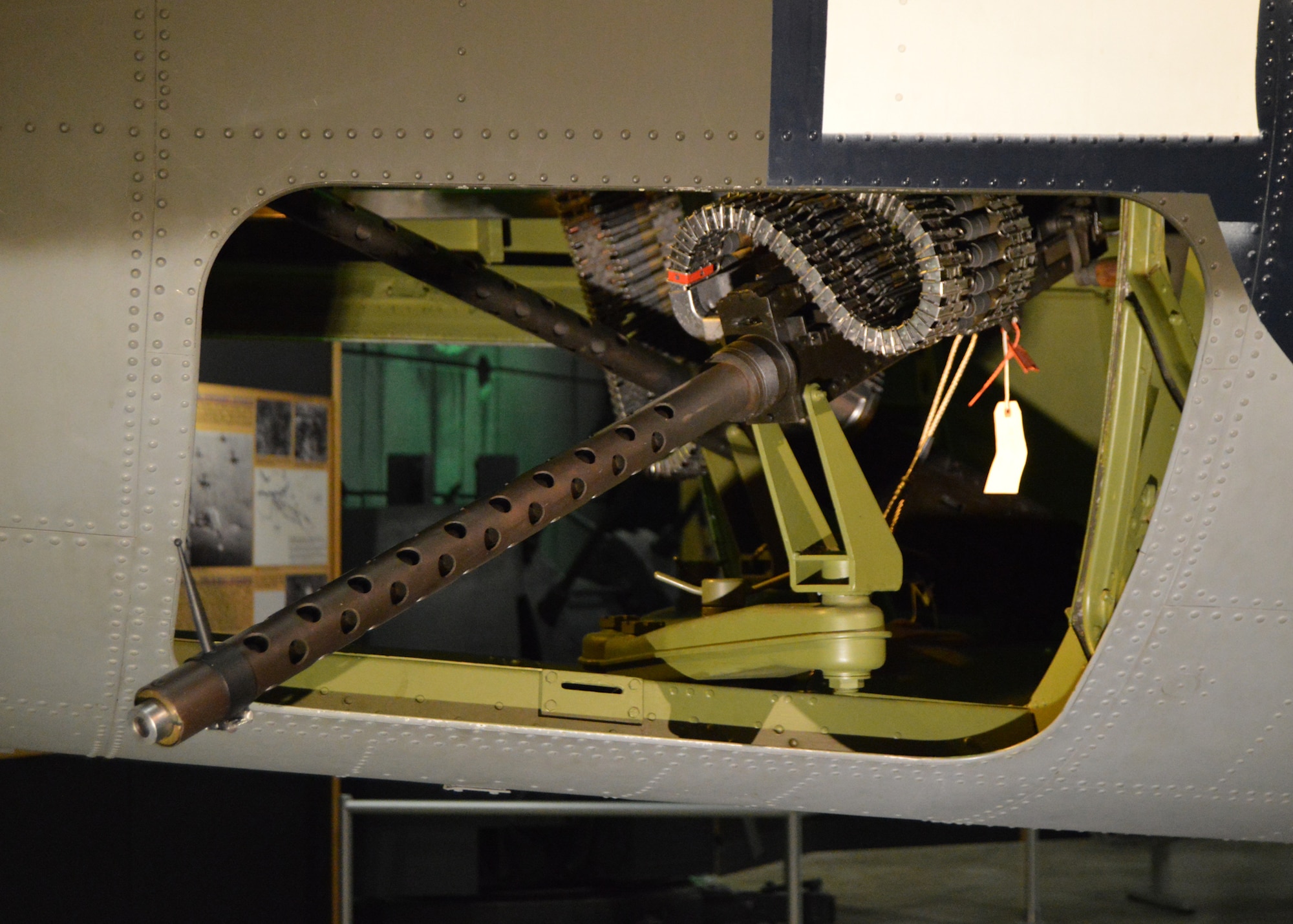 DAYTON, Ohio - Martin B-26G Marauder waist gun position at the National Museum of the U.S. Air Force. (U.S. Air Force photo)