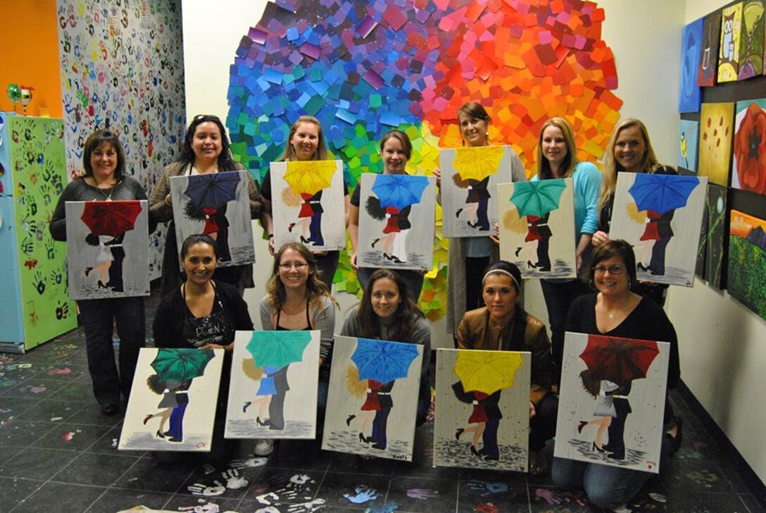 Spouses from 8th Communications Battalion got together on the 2nd of March 2015 to enjoy a night out at Spirited Art in Jacksonville, NC. all those who attended had a wonderful time and we look forward to seeing more participation at family events in the future.