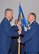 Colonel Joseph Francoeur assumes command of the 143d Airlift Wing Operations Group by receiving the guidon from Colonel Arthur Floru, Commander, 143d AW, at a ceremony held at Quonset Air National Guard Base, North Kingstown, Rhode Island on February 8, 2015. Colonel Francoeur is replacing Colonel John Sullivan who has taken a position at Joint Force Headquarters-RI. National Guard Photo by Technical Sgt Jason Long (RELEASED)