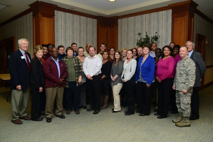 Twenty-five civilians from Joint Base Charleston graduated from a Civilian Management Development Course Feb.27, 2015 at the Charleston Club, JB Charleston, S.C. The course, conducted by Dale Carnegie Training, is the first of its kind offered to JB Charleston civilians. The 25 civilians were hand-selected and provided input to the Dale Carnegie Training team as to what type of training they would like to receive. Based on the feedback provided, Dale Carnegie Training developed a management leadership course that is four sessions long and covered topics such as communication skills and stress reduction. (U.S. Air Force / Tech. Sgt. Rasheen Douglas)  