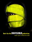 During hours of darkness and limited visibility, military members in uniform, as well as Department of Defense civilian employees, who are in a paid duty status, are required to wear a reflective belt. Wearing reflective gear provides increased visibility to others. (U.S. Air Force Photo Illustration by Senior Airman Schelli Jones)