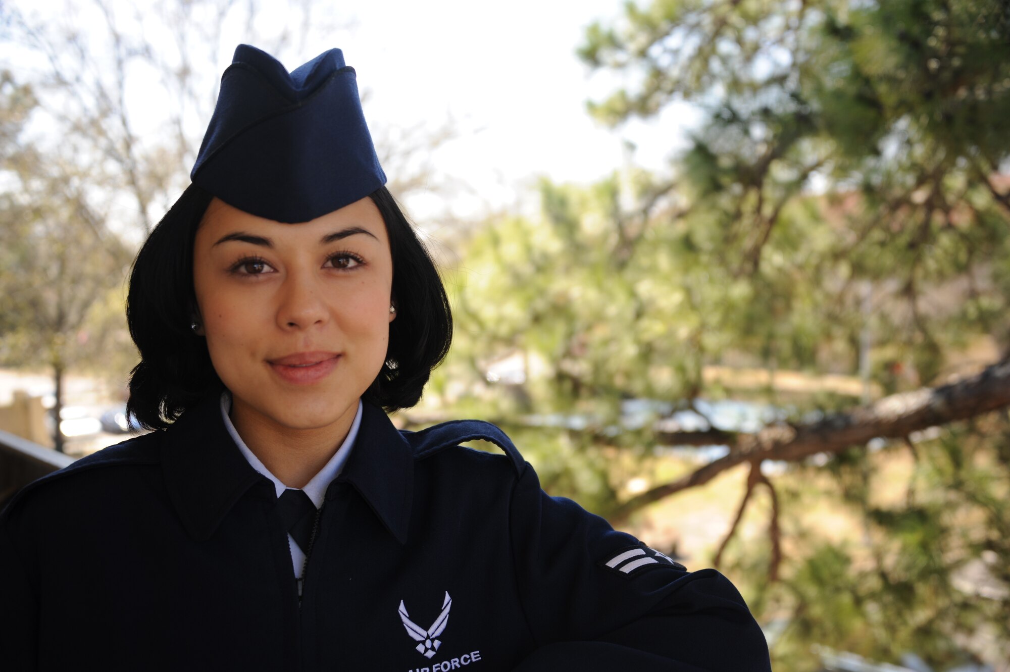 Airman 1st Class Natalie Chacon, 42nd Force Support Squadron personnelist, unwinds at the dorms during her lunch break at Maxwell Air Force Base, Alabama Feb. 27, 2015. Having a father who served in the Air Force and growing up in the United Kingdom, Chacon is no stranger to the military. Chacon says the favorite part of her job is sharing travel stories with customers from all over the world. (U.S. Air Force photo by Airman 1st Class Alexa Culbert/Cleared)