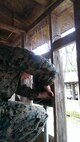 Marines practice interior wiring.
