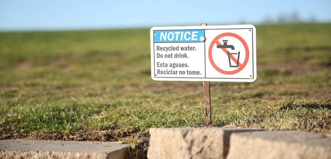 The Desert Winds Golf Course is one of the many entities on base contributing to the installation’s water conservation effort. Natural Resources and Environmental Affairs is currently promoting an installation-wide Water Conservation Plan. The WCP is a six element program that educates Marines, sailors and civilians of the Combat Center on how to better conserve water. (Official Marine Corps photo by Lance Cpl. Thomas Mudd/Released)