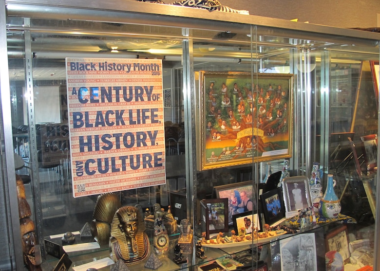 Huntsville Center's Black History Month Display contained more than 80 historical artifacts to celebrate Black life, history and culture. The display won first place in the Team Redstone Black History Month Display contest.  