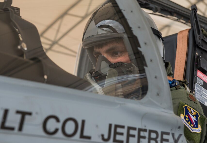 An Afghan Air Force student pilot from the 81st Fighter Squadron, sets up the communications panel before his first time flying an A-29 Super Tucano March 5, 2015, at Moody Air Force Base, Ga. The panel is used by pilots throughout the flight to communicate with the instructor. (U.S. Air Force photo by Airman 1st Class Ceaira Tinsley/Released)