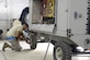 Staff Sgt. Taylor, aerospace ground equipment, performs periodic maintenance on a Hydraulic test stand, or MULE, at an undisclosed location in Southwest Asia Mar. 3, 2015. AGE Airmen supports, maintains and repairs aerospace ground equipment that maintainers need to work on, maintain and test the aircraft while it is on the ground. Taylor is currently deployed from Seymour Johnson Air Force Base, N.C. (U.S. Air Force photo/Tech. Sgt. Marie Brown) (RELEASED)