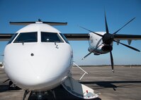 A C-146 from the 524th Special Operations Squadron based at Cannon AFB, sits on the flightline at Duke Field, Fla., Jan. 28.  The aircraft can carry a maximum of 27 passengers or 6,000 pounds of cargo.  Although this aircraft is assigned to the 524th, it supports detachments around the world.  (U.S. Air Force photo/Tech. Sgt. Jasmin Taylor)
