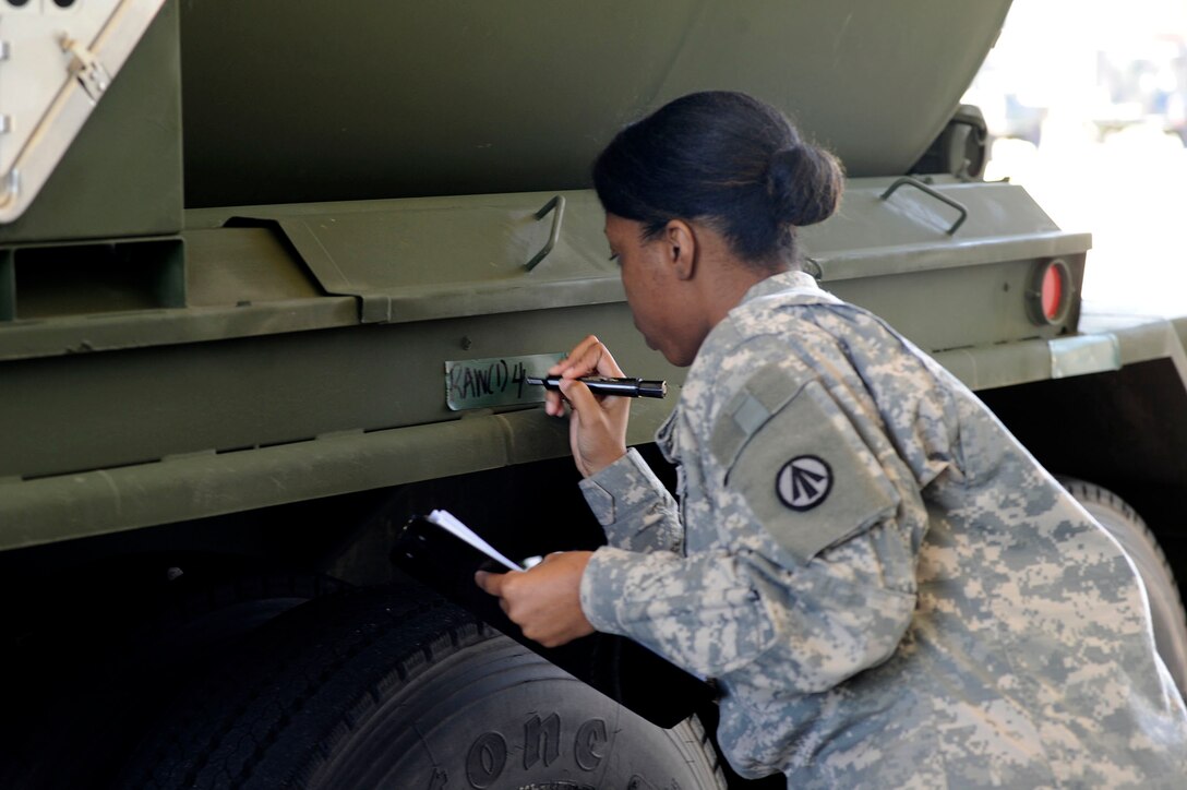 Airmen from the 317th Airlift Squadron, 38th and 81st Aerial Port Squadrons conduct a joint training scenario with the 1189th Transportation Brigade and the 941st Transportation Company at Joint Base Charleston – Air Base, S.C. March 7-8, 2015. This is the first time these units have facilitated this type of training where both branches of service worked side-by-side, executing weight and balance of vehicles, load planning, cargo buildup as well as the loading of equipment onto a C-17 Globemaster III. Soldiers and Airmen worked together over a two-day period to sharpen various transportation skills needed for their jobs. The 317 AS, 38 and 81 APS are assigned to the 315th Airlift Wing. The 1189th TSB and the 941st TSC are Reserve units that operate out of the JB Charleston – Weapons Station. (U.S. Air Force photo by Staff Sgt. Bobby Pilch)