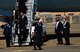 Col. Andrea Tullos, 42nd Air Base Wing commander, greets President Barack Obama and the first family as they depart Air Force One, March 7, 2015, Maxwell Air Force Base, Alabama. The president and his family flew into Maxwell before boarding Marine One for Selma, Alabama, where he gave a speech to commemorate the 50th anniversary of ‘Bloody Sunday,’ when civil rights demonstrators were attacked by policemen. (U.S. Air Force photo by Airman 1st Class Alexa Culbert)