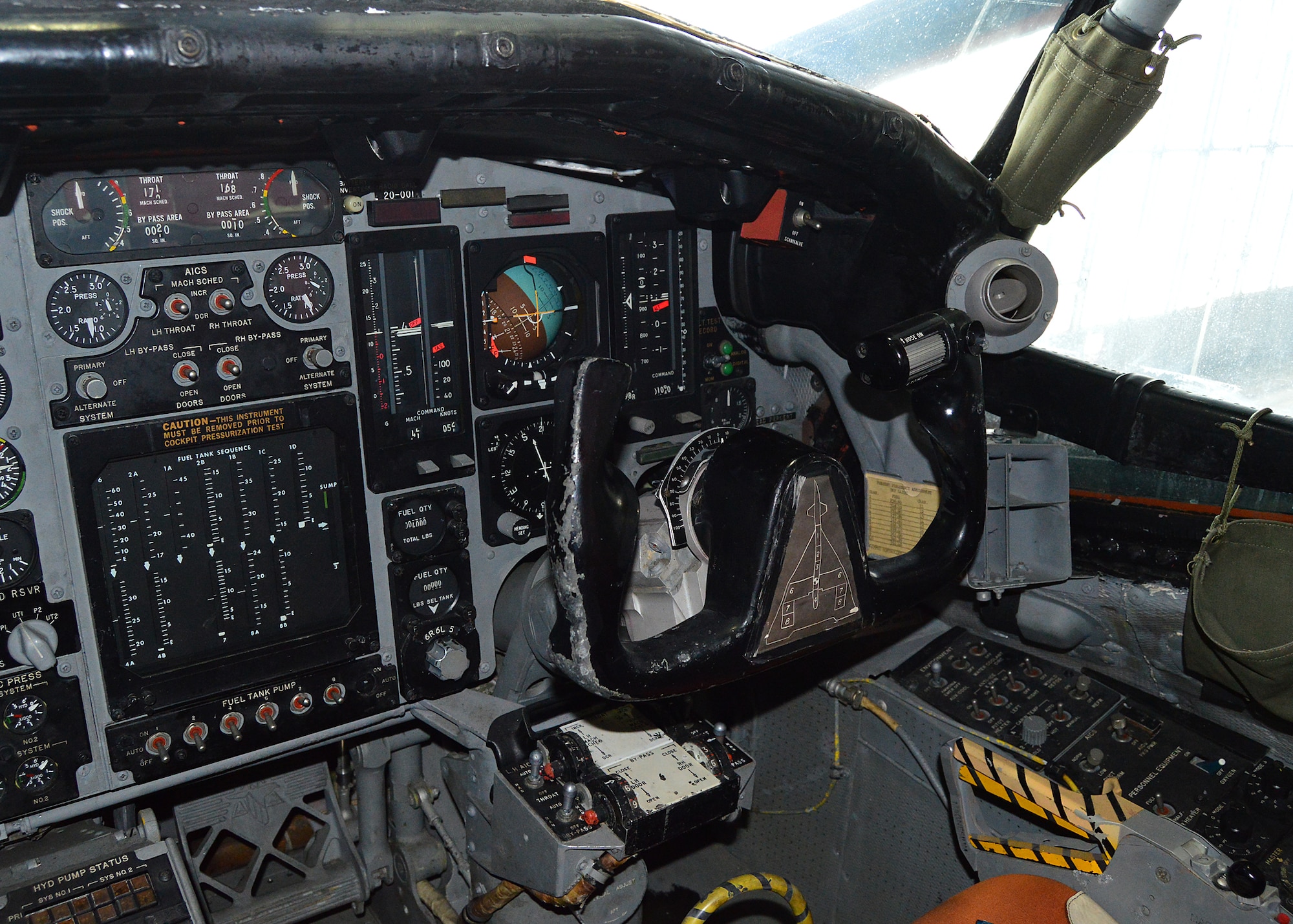 DAYTON, Ohio - North American XB-70 cockpit at the National Museum of the U.S. Air Force. (U.S. Air Force photo by Ken LaRock) 


