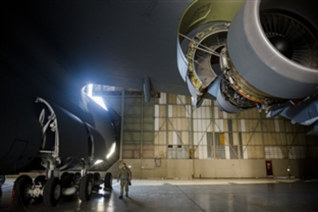 Air Force Master Sgt. Randy Rollins, who maintains C-5 Galaxy aircraft, discusses the similarities between work and his hobby working on beetles. Rollins is a production superintendent assigned to the 436th Maintenance Squadron, Dover Air Force Base, Delaware.