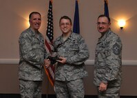 The 2014 Eighth Air Force Company Grade Officer of the Year - Capt. Jedediah Spencer, 8th AF. (U.S. Air Force photo/Senior Airman Joseph Raatz)