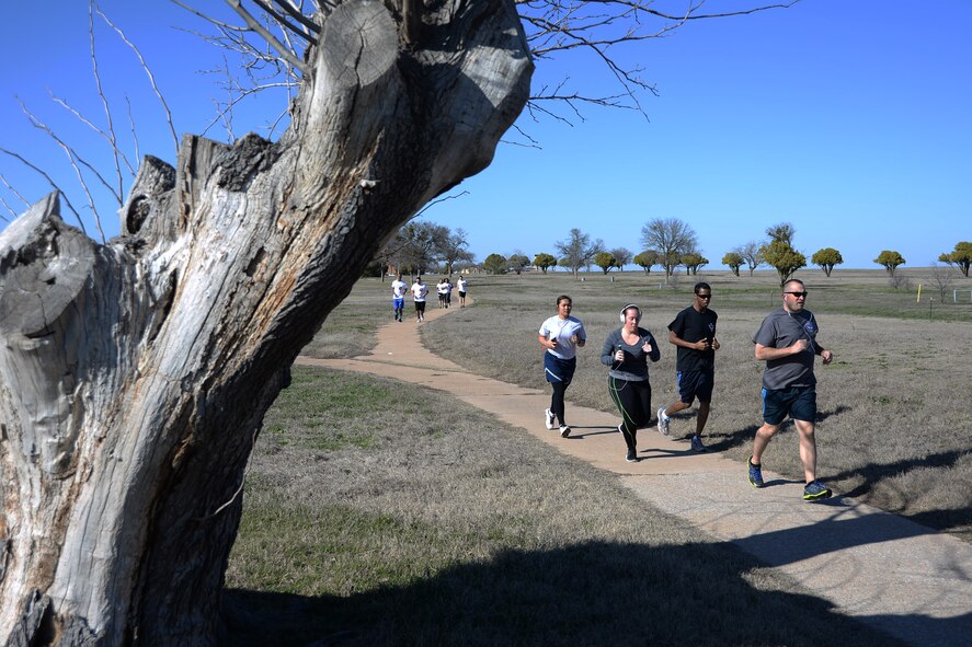 Women's History Month kicked off at Sheppard Air Force Base Texas with the "women in history" 5K fun run and team relay March 6, 2015. What started as Women's History Week in 1982 later transformed into a month-long appreciation for women's history in 1987. (U.S. Air Force photo/Airman 1st Class Robert L. McIlrath)