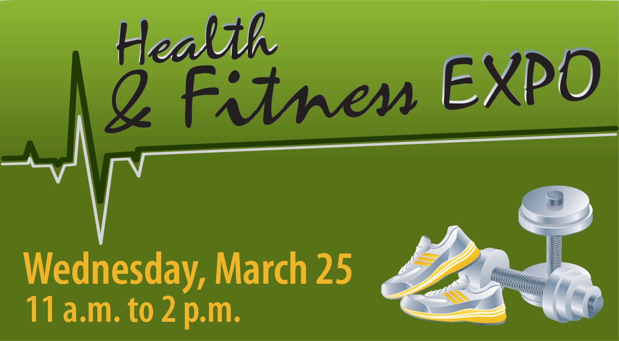The 66th Force Support Squadron will host a free Health and Fitness Expo for the Hanscom community March 25 from 11 a.m. to 2 p.m. at the Fitness and Sports Center. (U.S. Air Force graphic)