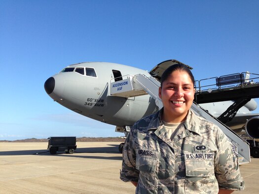 Staff Sgt. Jacklyn Arango-Morales, 45th Operations Group Airfield Management Operations supervisor, was selected for Shark of the Week. She was nominated by Chief Master Sgt. James Isom, 45th OG, because he said she is the epitome of the Air Force Core Values. (Courtesy photo) (Released) 