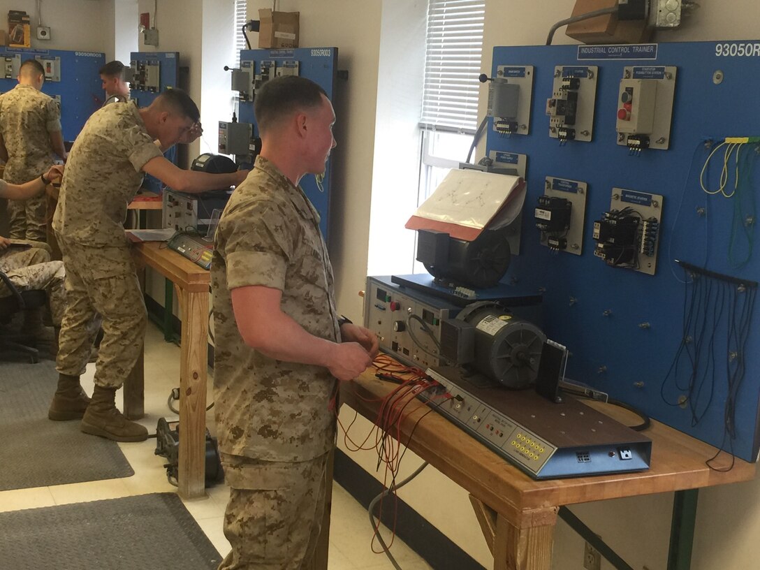 Marines conduct a practical application.