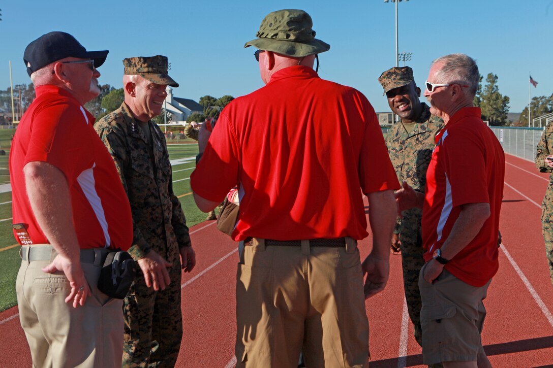 Sgt. Maj. Ronald L. Green, the 18th Sergeant Major of the Marine Corps, attends the Wounded Warrior Trials Opening Ceremony at Camp Pendleton, Calif., March 5, 2015. (U.S. Marine Corps photo by Sgt. Marionne T. Mangrum)