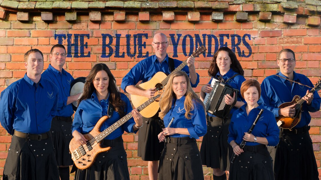 U.S. Air Force Band of the Golden West group The Blue Yonders
perform March 17 at Theatre DeVille in Vacaville, Calif. (U.S. Air Force Photo)