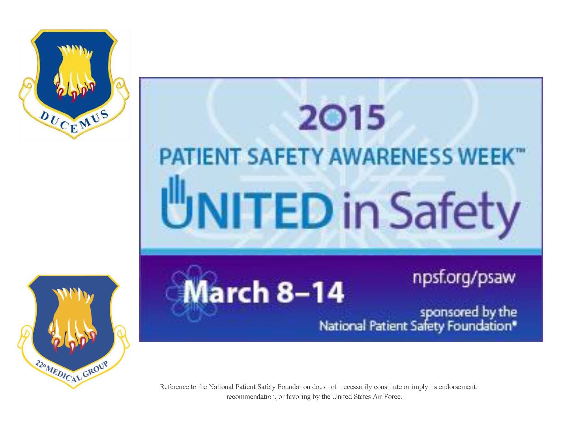 Patient Safety Awareness Week runs from March 8 - 14, and is an annual education and awareness campaign for health care safety led by the National Patient Safety Foundation. Each year, health care organizations around the world take part in the event, creating awareness in their community and among their staff. 