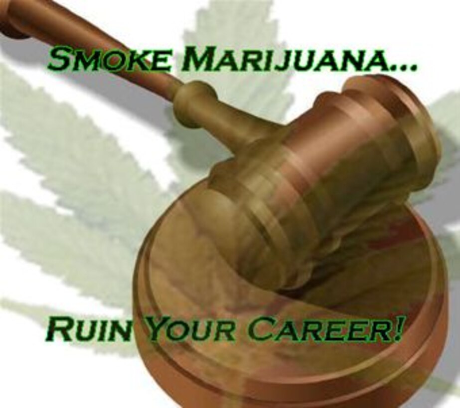 Feb. 26, 2015, the District of Columbia legalized marijuana; however, its use is still against federal law and the Uniform Code of Military Justice. Service members stationed at Joint Base Andrews are advised to be aware and avoid any exposure to the drug. (U.S. Air Force graphic by Staff Sgt. Nicholas Rau/Released)