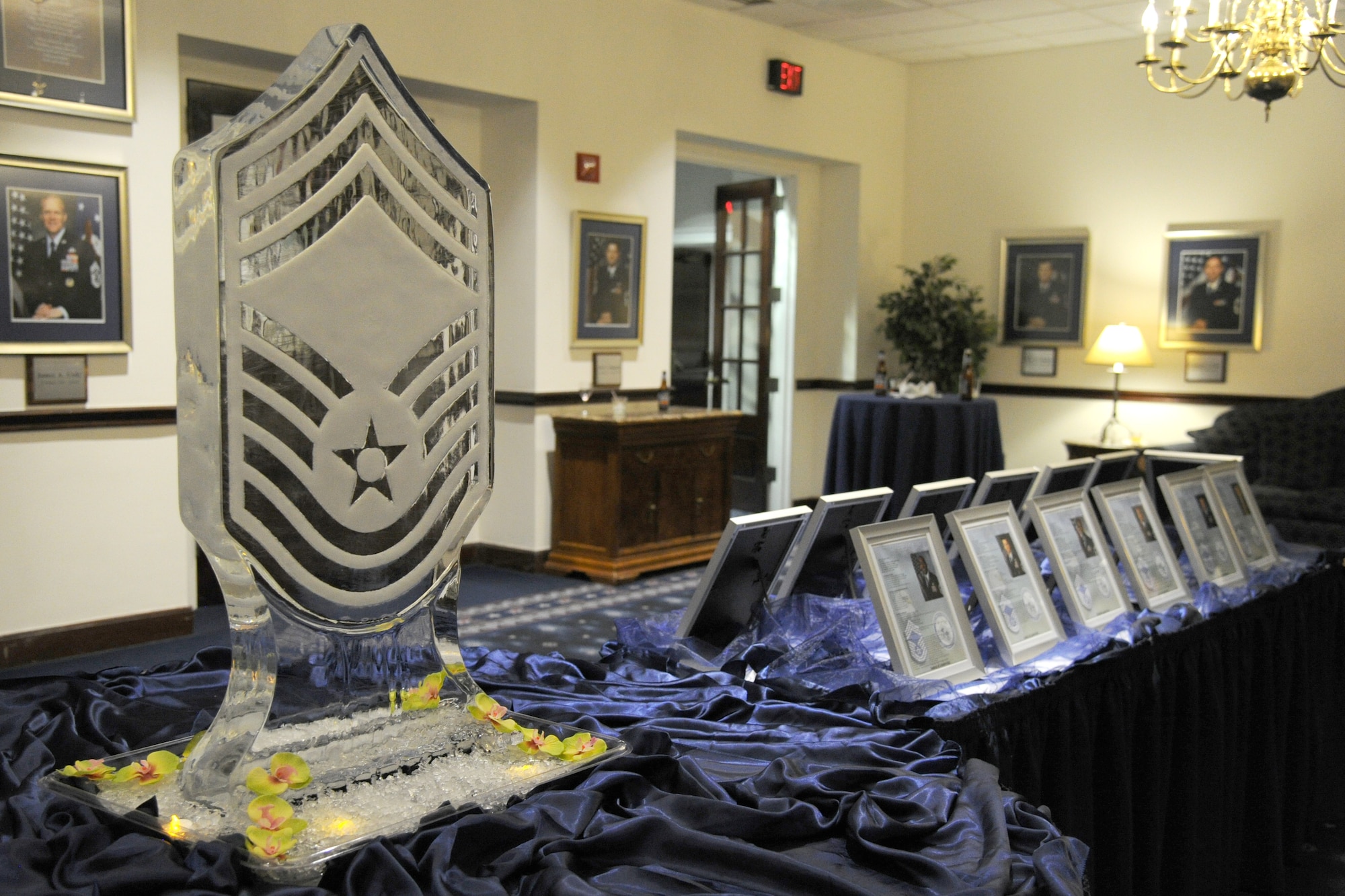 Only one percent of Airmen achieve the rank of chief master sergeant; 29 of the newest chief selects and promotees gathered to learn more about the responsibilities that come with the rank during the Air Force District of Washington's Chief Orientation Seminar at Joint Base Andrews, Md., March 2-6, 2015. The course concluded with a Chief Recognition Banquet on Joint Base Anacostia-Bolling, D.C. (U.S. Air Force photo/Master Sgt. Tammie Moore)