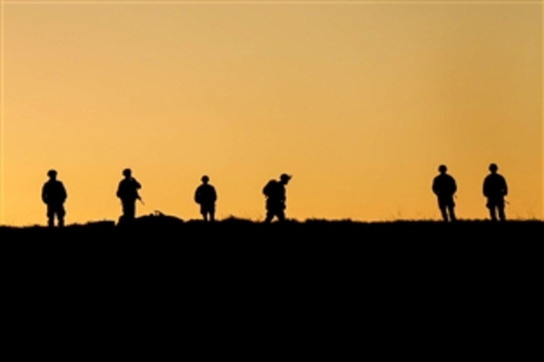 Marines conduct reconnaissance during amphibious squadron and Marine expeditionary unit integration training on Camp Pendleton, Calif., March 5, 2015. The Marines are assigned to the 3rd Battalion, 1st Marine Division, 15th Marine Expeditionary Unit.