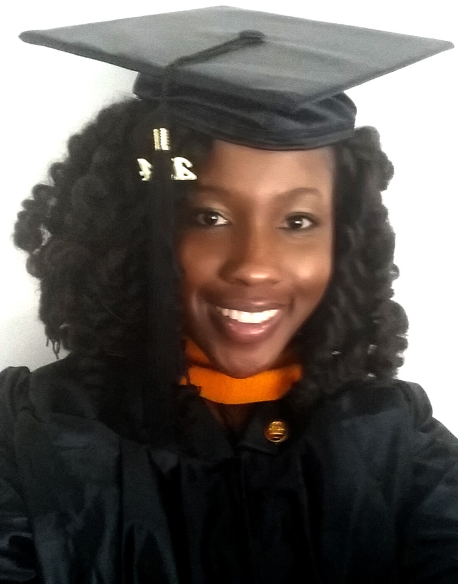 Spc. Athanasia Ashley graduated from Francis Marion University, Florence, South Carolina, in December 2014. Ashley chose the Army Enlisted Commissioning Program because it allowed her to become an Army nurse while staying in the Army. (Courtesy photo by Athanasia Ashley/Released)