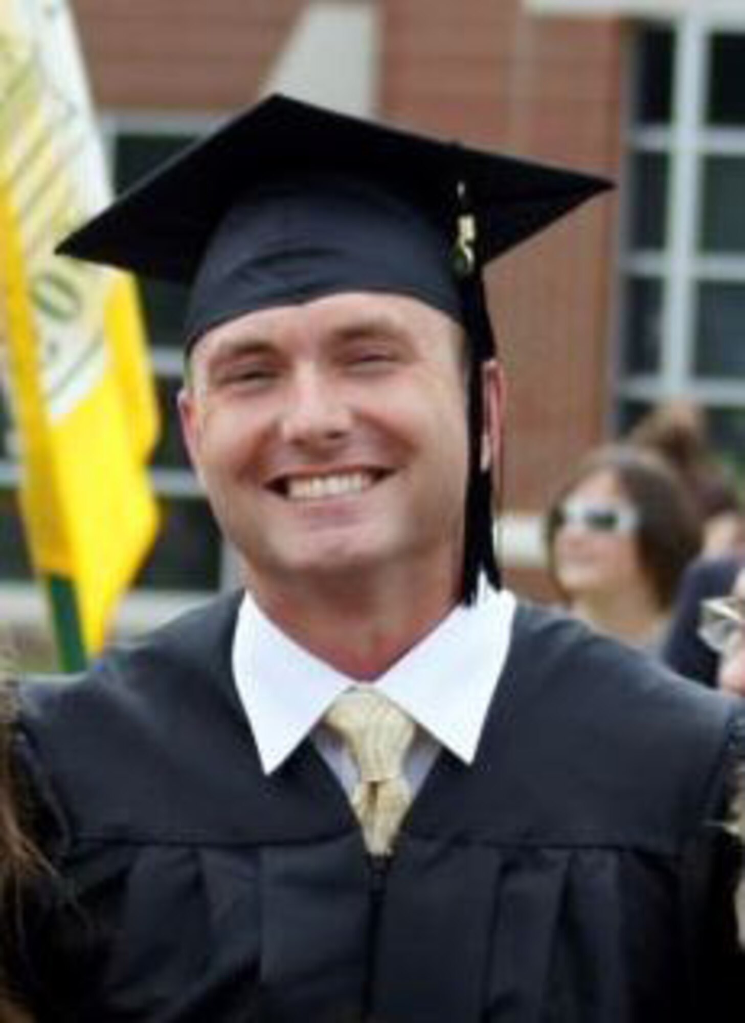 1st Lt. Clinton Bunker graduates from Arkansas Technical University Nursing School and the Army Enlisted Commissioning Program at the same time. The AECP allowed Bunker to transition from working as a combat medic to a nurse in the U.S. Army. (Courtesy photo by Clinton Bunker/Released)