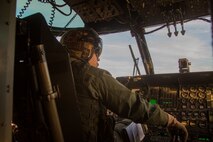 Major Anthony Quitugua, an aircraft refresher pilot with Marine Heavy Helicopter Training Squadron 302, Marine Aircraft Group 29, 2nd Marine Air Wing, co-pilots a CH-53 Super Stallion helicopter during external-lift exercises aboard Camp Lejeune, N.C., March 4, 2015. Every year, dozens of pilots come through the squadron to receive instruction and fly-time in order to keep up on their helicopter certifications. The training allowed the pilots to work hand-in-hand with groundside Marines in an effort to support II Marine Expeditionary Force’s readiness.