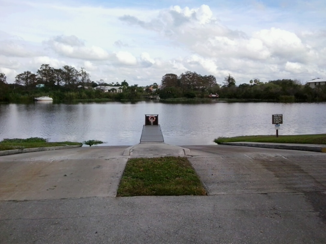 Boat ramp at the W.P Franklin North Recreation Area Campground on the Caloosahatchee River at the W.P. Franklin Lock and Dam near Alva.