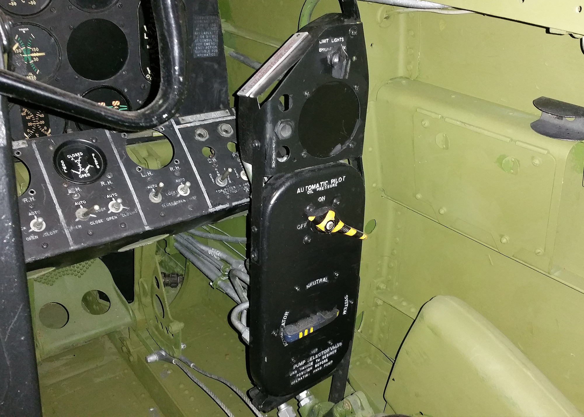 DAYTON, Ohio - Northrop P-61C cockpit in the WWII Gallery at the National Museum of the U.S. Air Force. (U.S. Air Force photo)