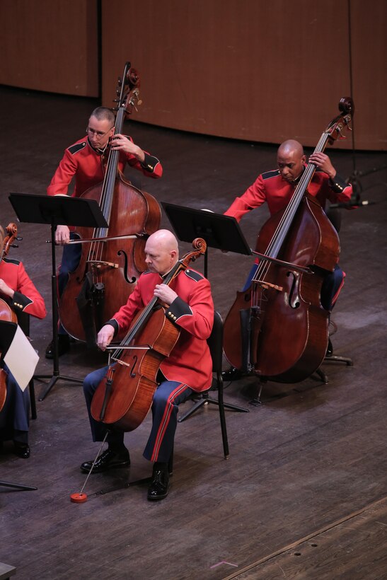 On March 15, 2015, the Marine Chamber Orchestra performed Marcello’s Concerto in C minor, Bach’s Brandenburg Concerto No. 5 in D, and Mendelssohn’s Symphony No. 3 “Scottish” at the Rachel M. Schlesinger Concert Hall and Arts Center in Alexandria, Va. (U.S. Marine Corps photo by Gunnery Sgt. Amanda Simmons/released)