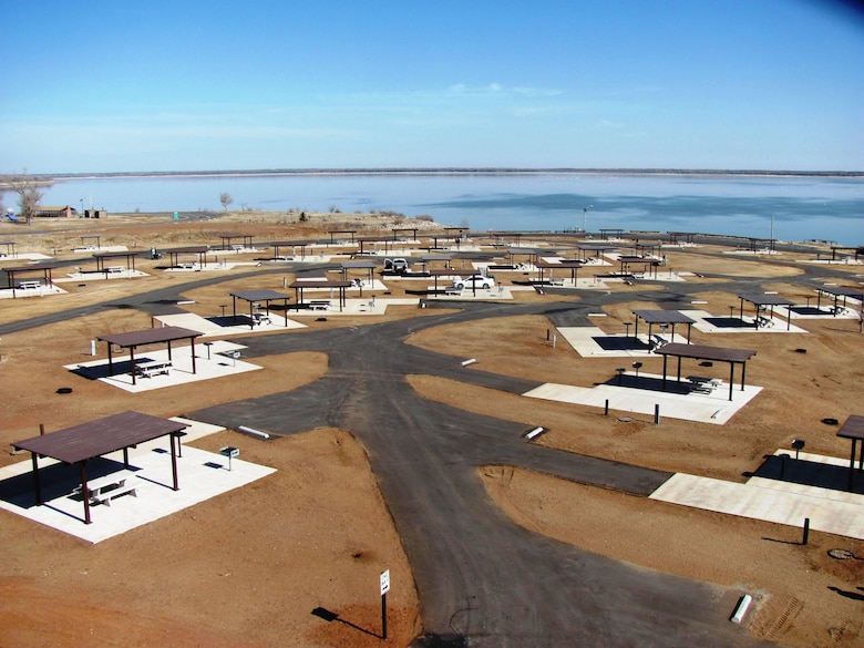 The rebuilt campsite at Canton Lake's Canadian 'A' campground will provide guests with modern, improved camping facilities. The campground will reopen March 25 at 3 p.m. Canadian 'A' campground was destroyed by a tornado that struck May 24, 2011.