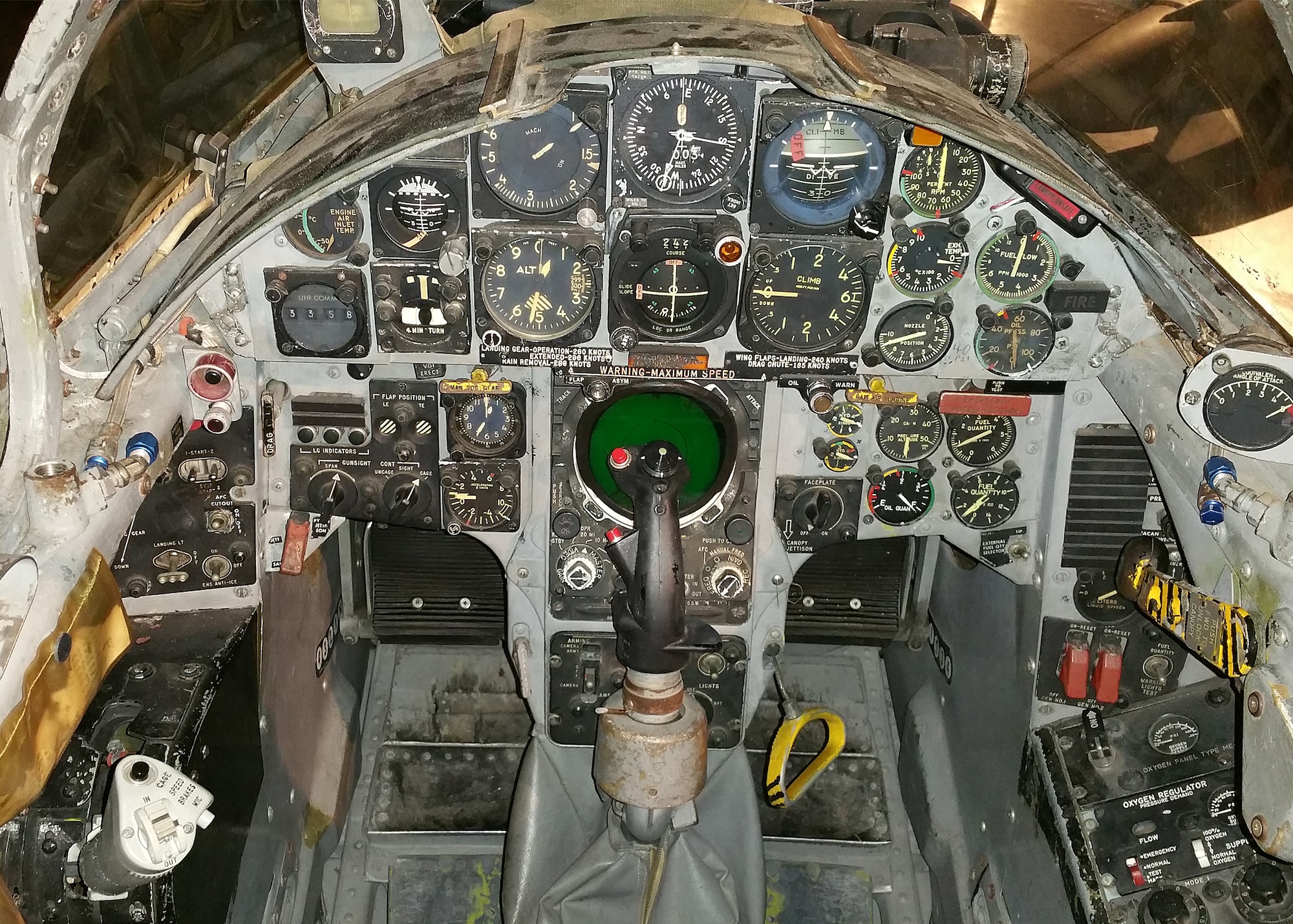 DAYTON, Ohio -- Lockheed F-104C Starfighter cockpit in the Cold War Gallery at the National Museum of the United States Air Force. (U.S. Air Force photo by Ken LaRock)