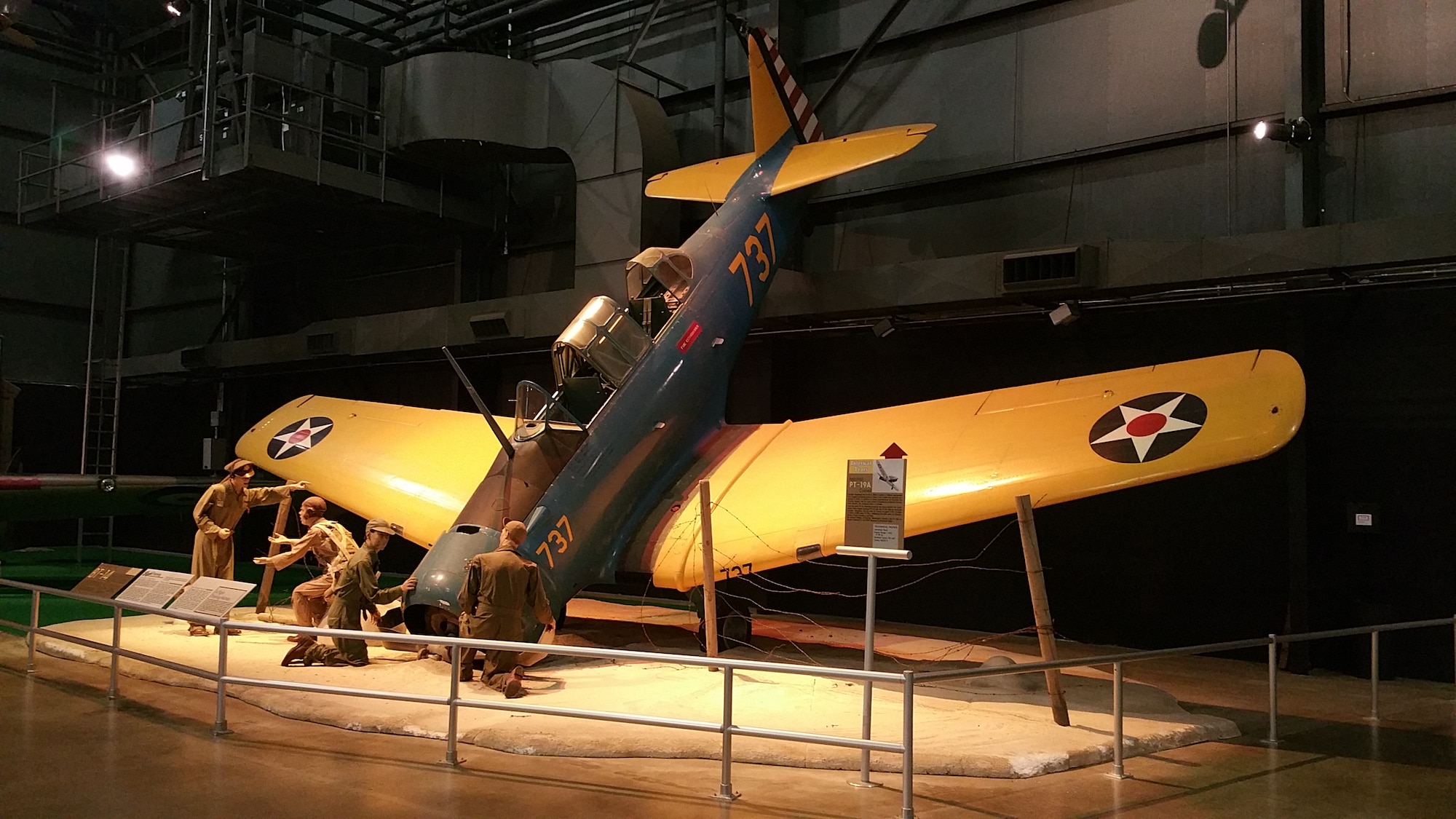 DAYTON, Ohio -- Trainer crash diorama in the Early Years Gallery at the National Museum of the United States Air Force. (U.S. Air Force photo)