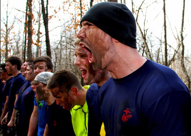 Recruiting Substation Aurora puts their Marine-applicant’s endurance to the test with a pack run through rugged terrain during an all-hands event, March 14. The applicants are a part of the Marine Corps’ Delayed Entry Program and are currently scheduled and preparing to ship to recruit training.