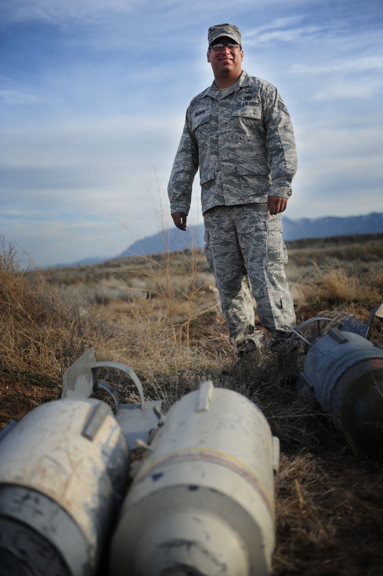 Tech. Sgt. Gabriel Wasnuk, an explosive ordnance technician with the 775th EOD flight at Hill AFB, Utah is set to receive a purple heart March 25 for brain injuries sustained during combat deployments to Iraq and Afghanistan. (U.S. Air Force/Micah Garbarino)