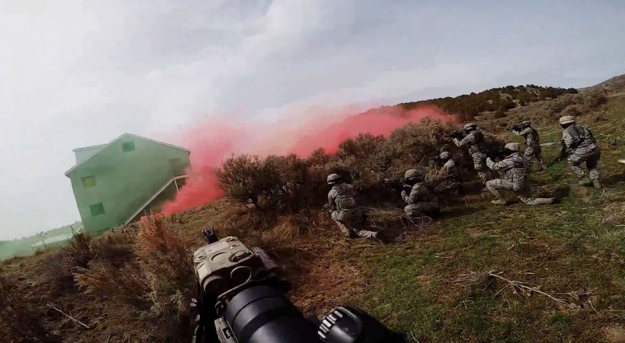 Air Force reservists from the 419th Security Forces Squadron participate in a four-day training exercise at Camp Williams March 11-14. (Courtesy photo) 