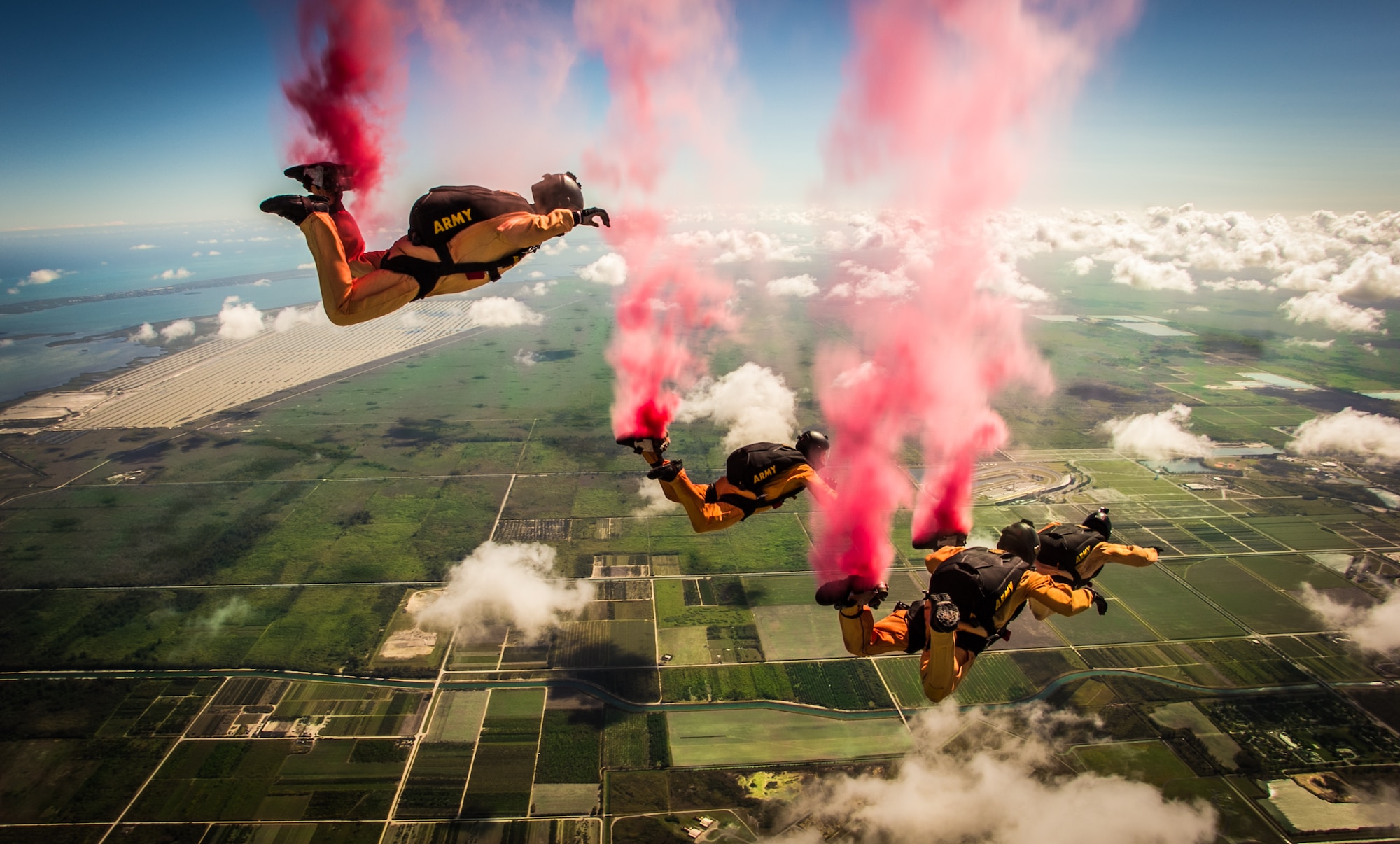 Tyndall will host the 2015 Gulf Coast Salute Open House and Air Show April 11 and 12 from 9 a.m. to 6 p.m. where the U.S. Army Golden Knights Parachute Team will perform. Admission and parking is free, and more event details can be found at www.gulfcoastsalute.com. (U.S. Air Force courtesy photo)