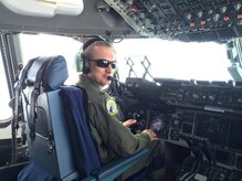 Colonel James Fontanella, 315th Airlift Wing commander is at the controls of a C-17 Globemaster III during his fini flight March 13, 2015 at Joint Base Charleston, S.C. Fontanella will be leaving the 315th AW to become the commander of the Force Generation Center at Robins Air Force Base, Ga. His change of command his currently scheduled for April 11, 2015. (Courtesy photo / Maj. Suzie Gordon)