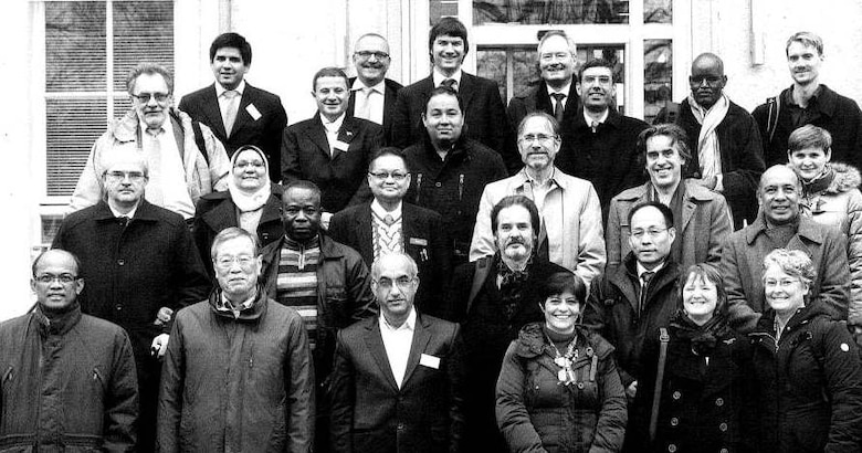 Representatives of 19 category 2 centers as well as UNESCO staff braved the chill for a group photo.