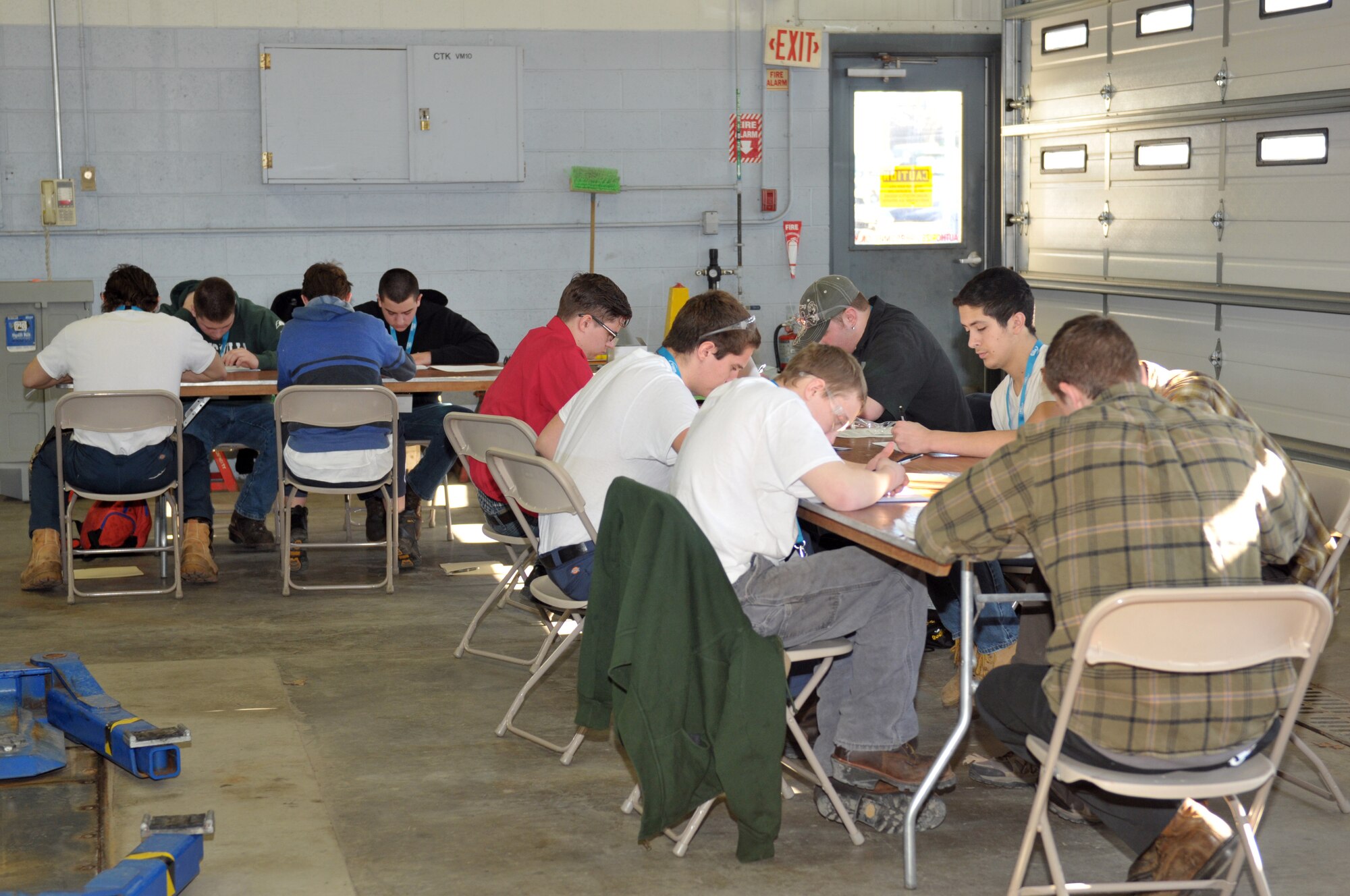 Students from Capital Region BOCES (Board of Cooperative Educational Services), Questar III, Washington-Saratoga-Warren-Hamilton-Essex BOCES and beyond were at Stratton Air National Guard Base, New York, on March 18 to compete in the regional SkillsUSA competition. The students tested their skills in carpentry, vehicle maintenance, heavy equipment operation, welding, nursing and more. They first took a written test on their general knowledge of their specialized subject, and then went on to the hands-on portion of the competition. (U.S. Air National Guard photo by Master Sgt. William Gizara/Released)


