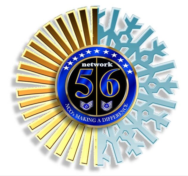 Network 5/6  logo in RGB color with drop shadow and 3D effects. Commercial reproduction of this emblem is NOT permitted without the permission of the proponent organization and or head of Network 5/6. The "network" is a non-profit, professional military organization on Grand Forks Air Force Base, N.D. Its membership is made up primarily by enlisted service members in the pay grades of E-5 to E-6. Air Force Instruction 36-2618, The Air Force Enlisted Force Structure Section 4.1.12 states enlisted Airmen are to, "promote esprit de corps and foster good community relations by actively participating in and supporting professional organizations as well as unit, base, and Air Force events. Also encourage subordinates to do the same." (Graphic by Staff Sgt. Luis Loza Gutierrez)