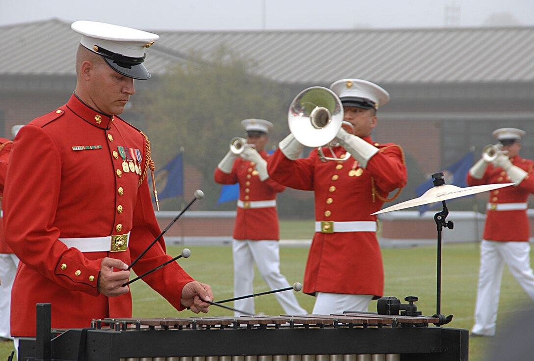 The Marines from 8th & I, consisting of the Silent Drill Platoon, "The Commandant's Own" Drum and Bugle Corps and the Marine Corps Color Guard, wowed Southwest Georgia again with their flawless performance and awe-inspiring showmanship on Schmid Field, Marine Corps Logistics Base Albany, March 20 in front of scores of spectators. 
